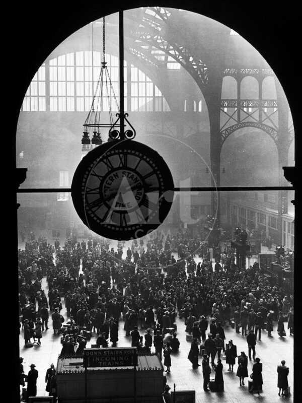 Clock in Pennsylvania Station - Photographic Print