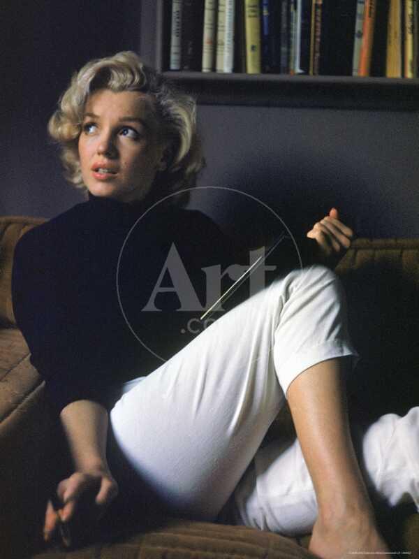 Marilyn Monroe Relaxing at Home