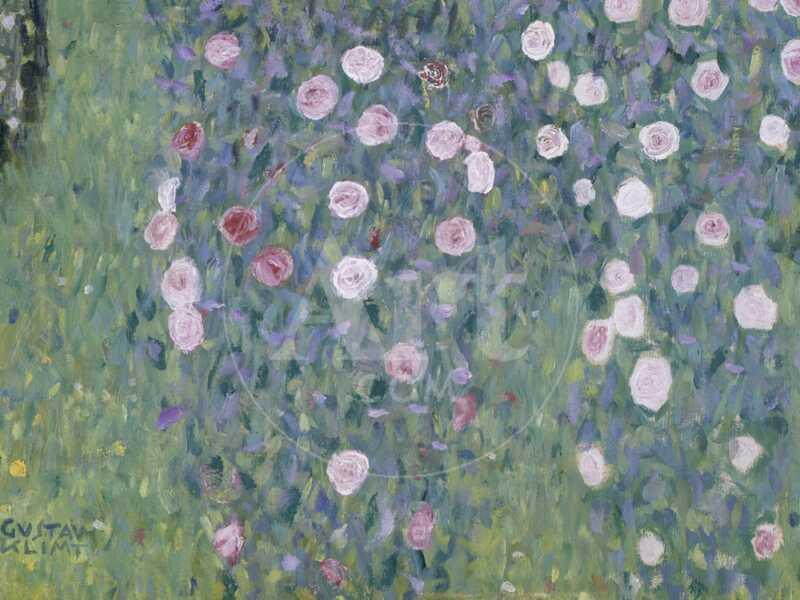 Rosiers sous les arbres - Giclee Print