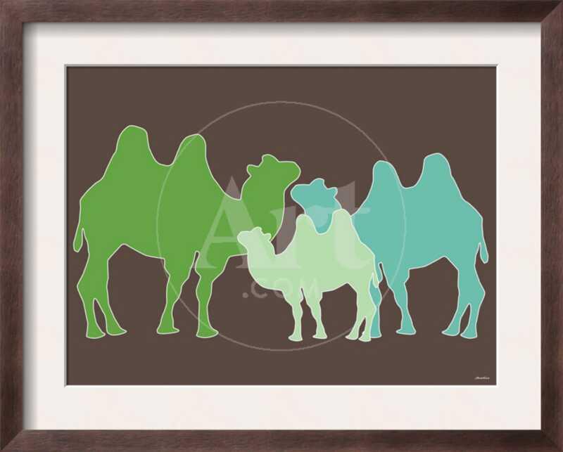 Green Camel - Framed Art Print