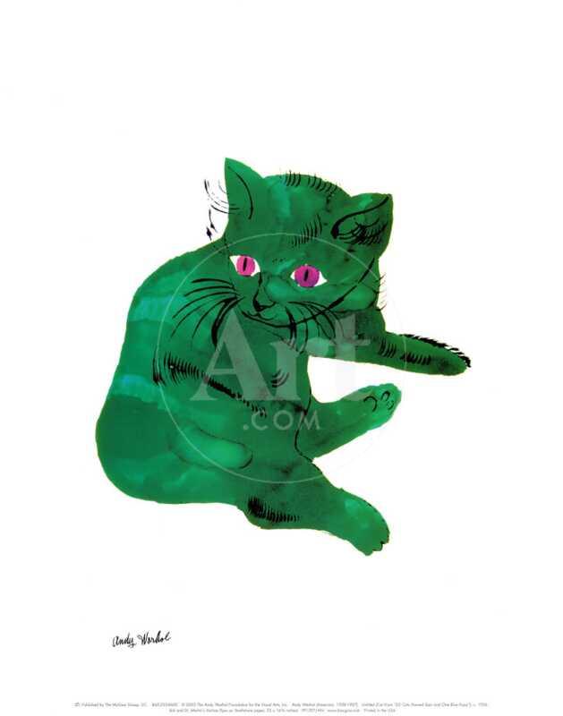 Green Cat, c.1956 - Art Print