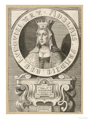 Adele Queen of Louis VI le Gros King of France Giclee Print
