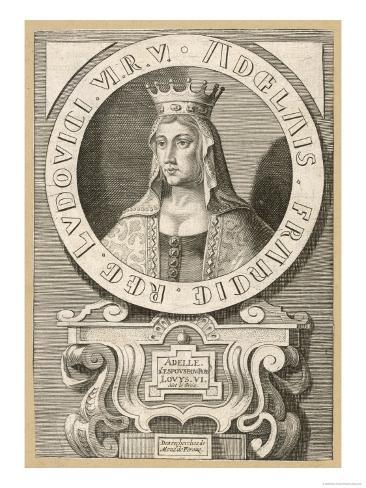Adele Queen of Louis VI le Gros King of France Giclee Print Adele Queen of Louis VI le Gros King of France Giclee Print