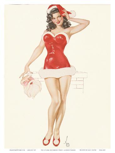 1940s   on Pin Up Girl December C 1940s Print By Alberto Vargas At Eu Art Com
