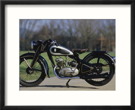  Fashioned Prints on An Old Fashioned Motorcycle Framed Print