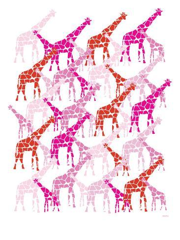 Pink Giraffe Pattern | pink giraffe pattern art print by avalisa at art com Pink Giraffe Pattern | pink giraffe pattern art print by avalisa at art com