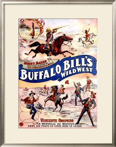 Wild Billcoffee Shop on Buffalo Bill S Wild West  Johnny Baker And Vincente Orepezo Framed