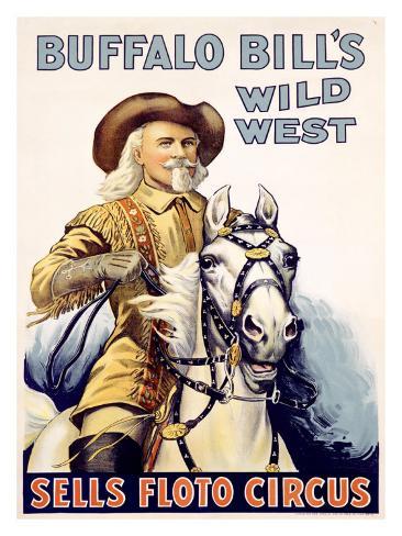 Wild Billcoffee Shop on Buffalo Bill S Wild West  Sells Floto Circus Giclee Print At Art Com