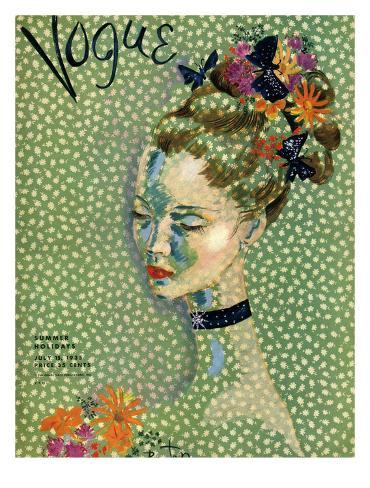 Vogue Cover - July 1935 Premium Giclee Print