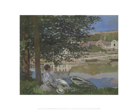On the Bank of the Seine, Bennecourt, 1868 Giclee Print by Claude Monet at Art.com