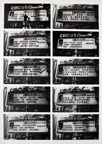 Adult XXX Movie Marquees Print. View: In a Room | david lombard adult xxx movie marquees i G 64 6418 EUL9100Z Adult XXX Movie Marquees Print. View: In a Room |