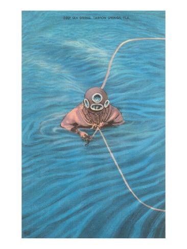 Deep  Fishing Tarpon Springs on Deep Sea Diver  Tarpon Springs  Florida Giclee Print At Art Com