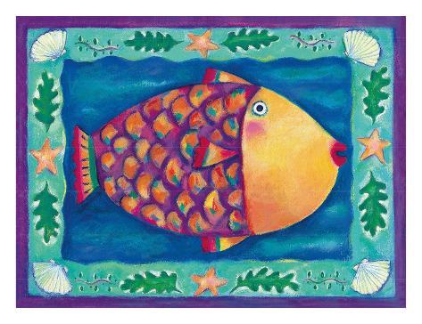 Hawaii State Fish on Humuhumunukunukuapua A Hawaii State Fish Giclee Print By Deybra Faire