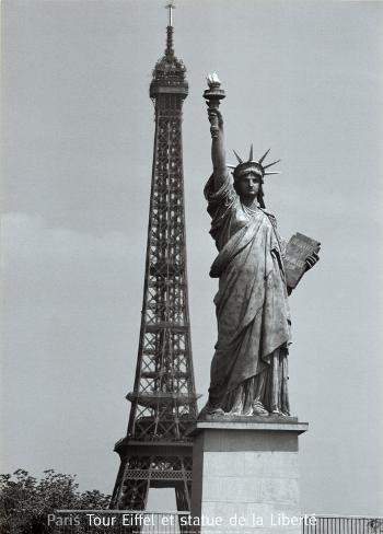 Print Picture Eiffel Tower on Eiffel Tower And Statue Of Liberty
