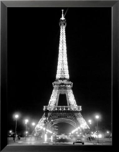 Eiffel Tower Picture Night on Eiffel Tower At Night Pre Made Frame At Art Com