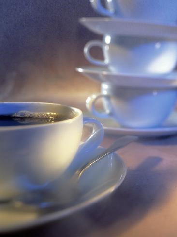 coffee cups stacked