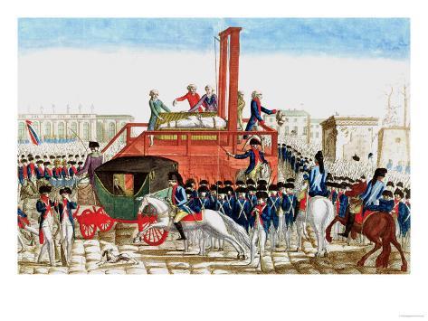 Execution of Louis XVI (1754-93) 21st January 1793 Giclee Print at www.ermes-unice.fr