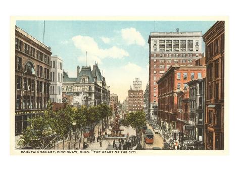 Fountain Square, Cincinnati, Ohio Print