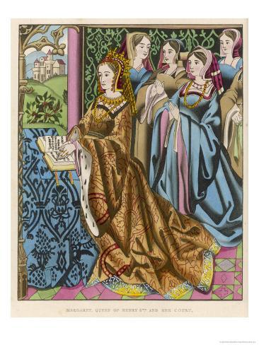 Margaret of Anjou Queen of Henry VI Daughter of Rene d'Anjou Giclee Print