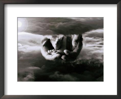 clouds and hands