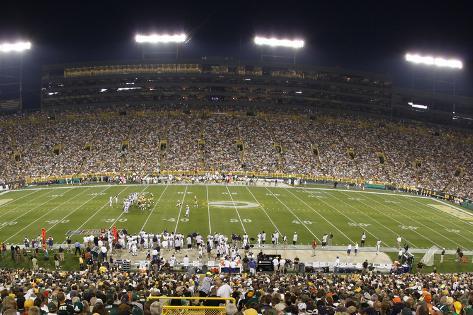 Coffee Shops Green  on Bears Packers Football  Green Bay  Wi   Lambeau Field Panorama