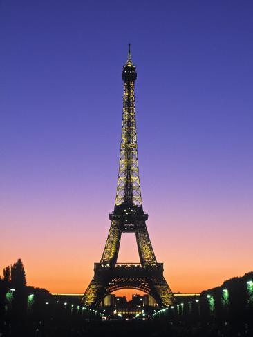 Print Picture Eiffel Tower on Eiffel Tower  Paris  France Photographic Print By Jon Arnold At Art