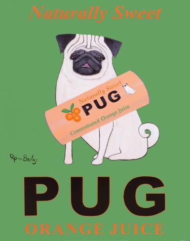 Pug Orange Juice