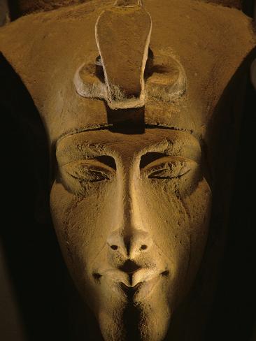 Pharaohs of the Sun, Sandstone Image of Akhenaten at Karnak, Egypt