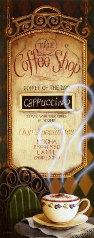 Menucoffee Shop on Coffee Shop Menu Print By Lisa Audit At Art Com