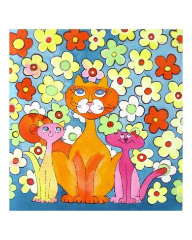 Cats And Flowers