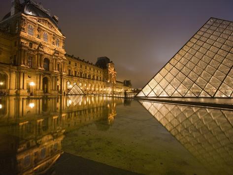 Louvre Pyramid Night