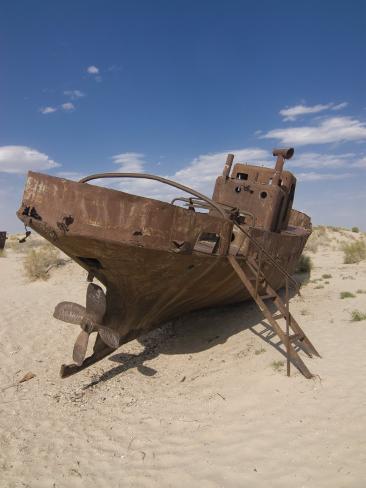 Boats In Desert