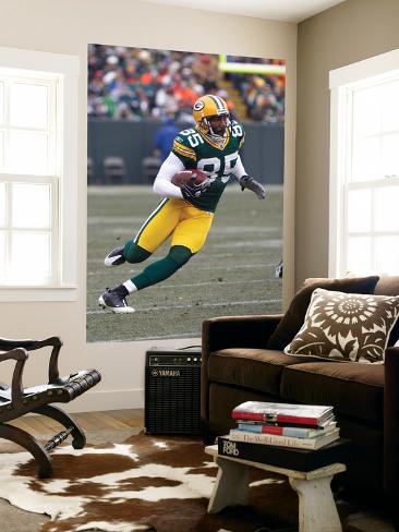 Coffee Shops Green  on Seahawks Packers Football  Green Bay  Wi   Greg Jennings Wall Mural By