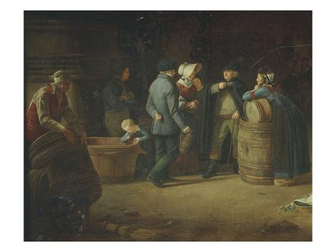 Mâconnais Proprietor Visiting His Warehouse, 1822 Giclee Print