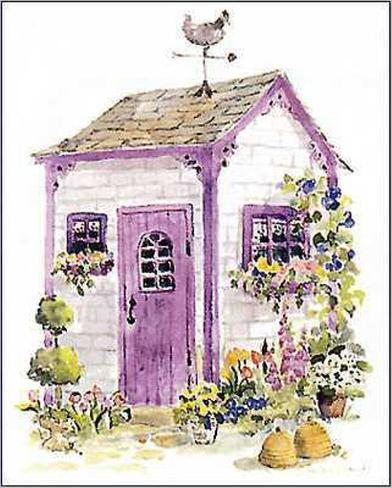 Garden Shed IV Art Print by Sarah Malin at Art.co.uk