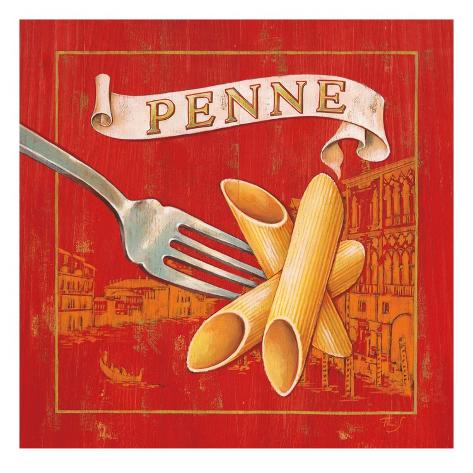 Italian Penne Giclee Print by Stefania Ferri