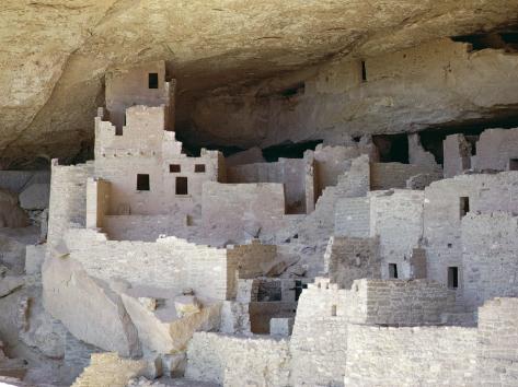 Cliff Palace Ruins Dating from 1200-1300 Ad Shaded in Limestone