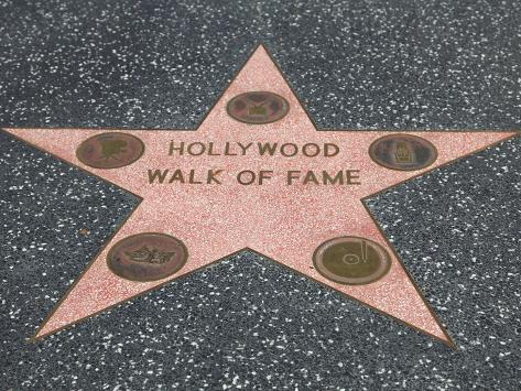 Hollywood Walk on Hollywood Walk Of Fame  Hollywood Boulevard  Los Angeles  California