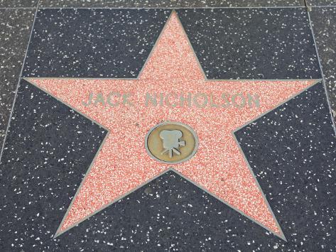 Hollywood Walk Stars on Star  Hollywood Walk Of Fame  Hollywood Boulevard  Hollywood  Los