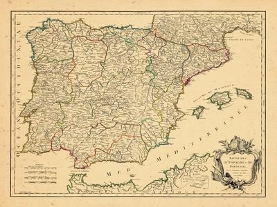 Portugal Map Wall Art Print Poster - Topographic Map of Portugal Count —  Maps As Art