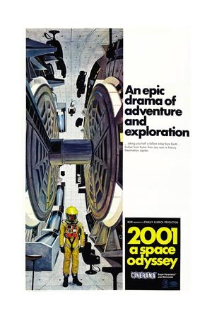 Movie T-1033 Art Poster 24x36 27x40-2001 Space Odyssey 1968