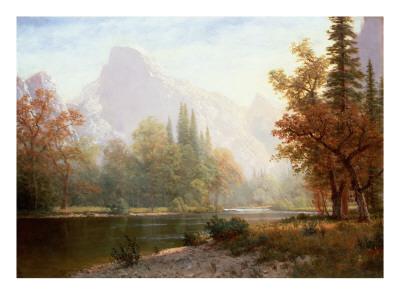Yosemite Valley LANDSCAPE ART PRINT ALBERT BIERSTADT 26x36 Poster Half Dome
