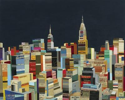 Manhattan Collage Wall Art: Prints, Paintings & Posters