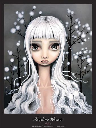 FANTASY ART PRINT Pssst Angelina Wrona
