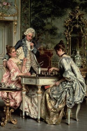 The Game Of Chess By Arturo Ricci Painting Artwork Paint By Numbers Kit DIY