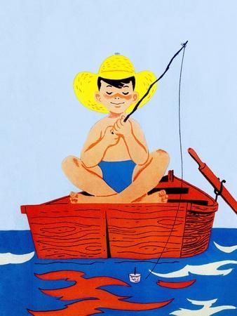 Fishing Vintage Art Wall Art: Prints, Paintings & Posters