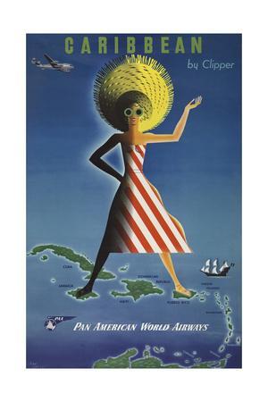 1910 Visit Jamaica Caribbean Vintage Style Travel Poster 24x32