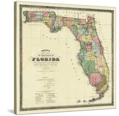Maps Of Florida Canvas Art Prints Paintings Posters Framed Wall Artwork For Sale Art Com
