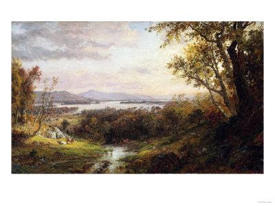 Frederic Edwin Church Sunset Jamaica Picture PANORAMIC CANVAS WALL ART Print