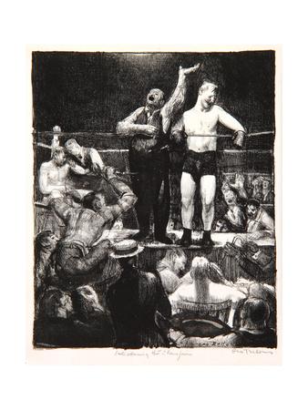 George Bellows 20x16 CANVAS ART fighting antique sports decor BOXING Boxers